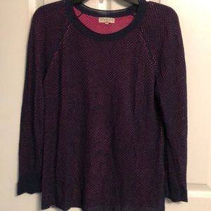 IVKO WOMAN SIZE 40 MARINE PERFORATED L/S SWEATER